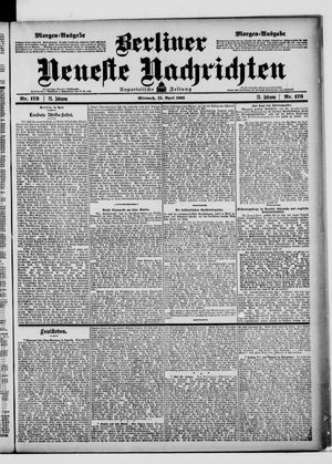 Berliner Neueste Nachrichten vom 15.04.1903