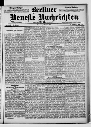 Berliner Neueste Nachrichten on Apr 16, 1903