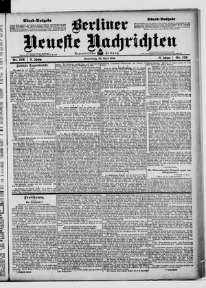 Berliner Neueste Nachrichten on Apr 16, 1903