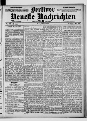 Berliner Neueste Nachrichten on Apr 20, 1903