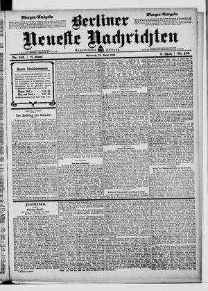 Berliner Neueste Nachrichten vom 22.04.1903
