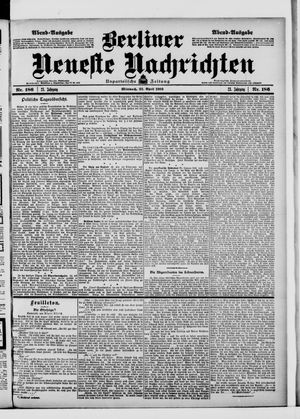 Berliner Neueste Nachrichten on Apr 22, 1903