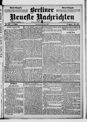Berliner Neueste Nachrichten vom 23.04.1903
