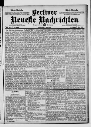 Berliner Neueste Nachrichten vom 07.05.1903