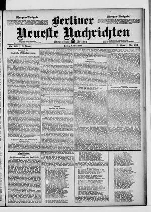 Berliner Neueste Nachrichten vom 08.05.1903