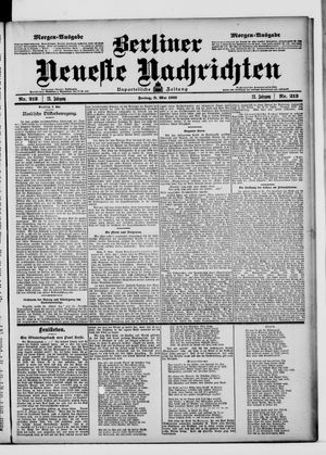 Berliner Neueste Nachrichten vom 08.05.1903