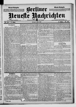 Berliner Neueste Nachrichten vom 08.05.1903