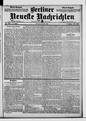 Berliner Neueste Nachrichten on May 16, 1903