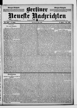 Berliner Neueste Nachrichten vom 17.05.1903