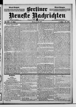 Berliner Neueste Nachrichten vom 18.05.1903