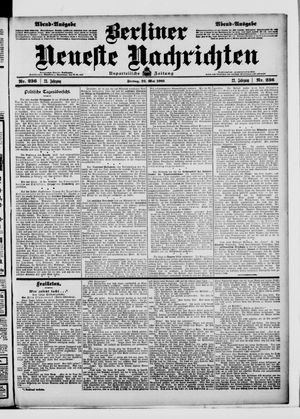 Berliner Neueste Nachrichten on May 22, 1903