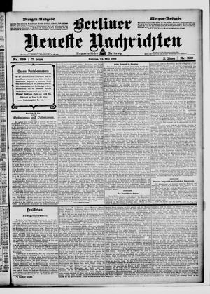 Berliner Neueste Nachrichten on May 24, 1903