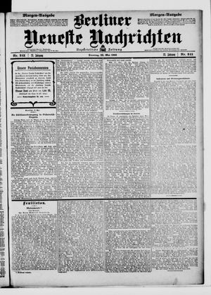 Berliner Neueste Nachrichten vom 26.05.1903
