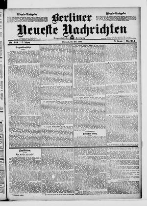 Berliner Neueste Nachrichten vom 27.05.1903