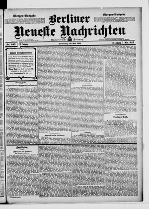 Berliner Neueste Nachrichten vom 28.05.1903