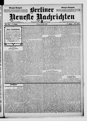 Berliner Neueste Nachrichten vom 29.05.1903