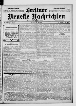 Berliner Neueste Nachrichten on May 30, 1903