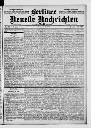 Berliner Neueste Nachrichten on May 31, 1903