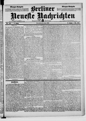 Berliner Neueste Nachrichten on Jun 13, 1903