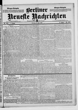 Berliner Neueste Nachrichten on Jun 14, 1903