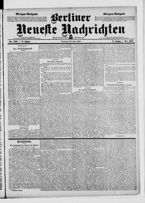 Berliner Neueste Nachrichten vom 16.06.1903