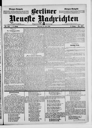 Berliner Neueste Nachrichten vom 17.06.1903