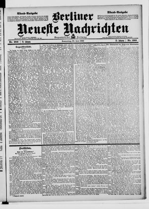 Berliner Neueste Nachrichten on Jun 18, 1903