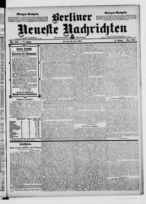 Berliner Neueste Nachrichten on Jun 19, 1903