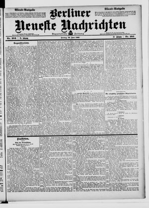 Berliner Neueste Nachrichten on Jun 19, 1903