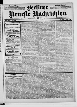 Berliner Neueste Nachrichten vom 23.06.1903