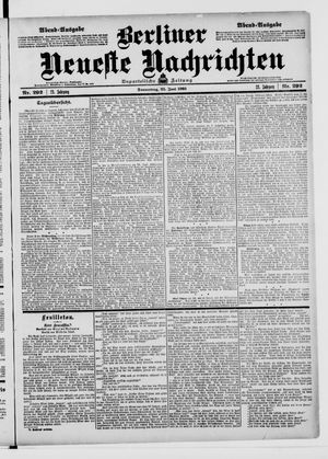Berliner Neueste Nachrichten on Jun 25, 1903