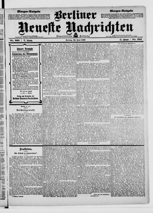 Berliner Neueste Nachrichten on Jun 26, 1903