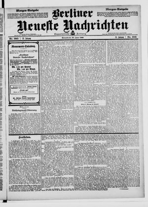 Berliner Neueste Nachrichten on Jun 27, 1903