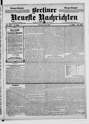 Berliner Neueste Nachrichten vom 28.06.1903