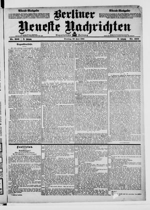 Berliner Neueste Nachrichten vom 30.06.1903