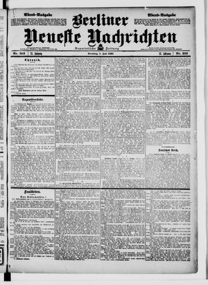 Berliner Neueste Nachrichten on Jul 7, 1903