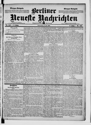 Berliner Neueste Nachrichten vom 09.07.1903