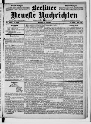 Berliner Neueste Nachrichten vom 11.07.1903
