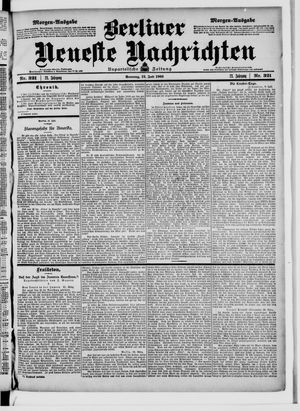 Berliner Neueste Nachrichten vom 12.07.1903