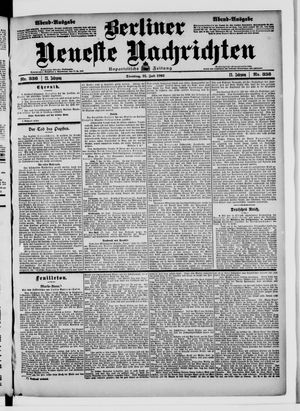 Berliner Neueste Nachrichten vom 21.07.1903