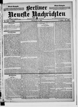 Berliner Neueste Nachrichten on Jul 22, 1903