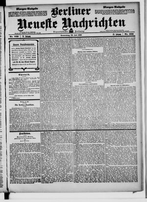 Berliner Neueste Nachrichten vom 23.07.1903