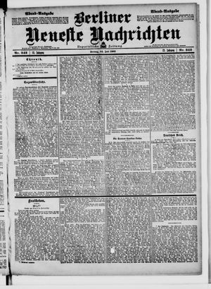 Berliner Neueste Nachrichten vom 24.07.1903