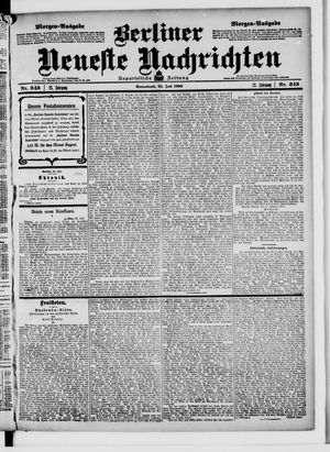 Berliner Neueste Nachrichten on Jul 25, 1903