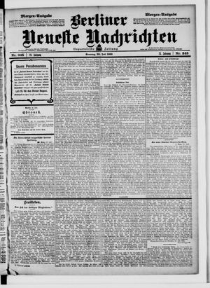 Berliner Neueste Nachrichten vom 26.07.1903