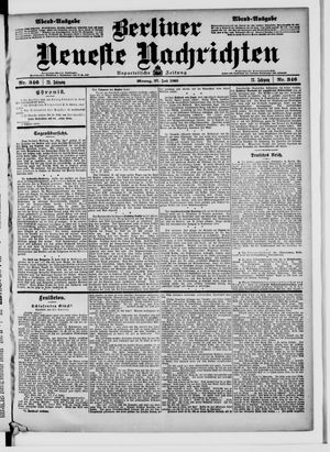 Berliner Neueste Nachrichten vom 27.07.1903