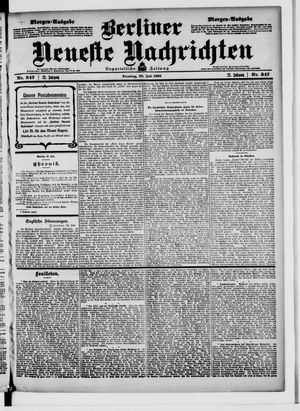 Berliner Neueste Nachrichten vom 28.07.1903