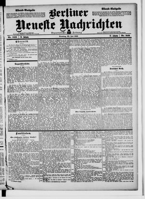 Berliner Neueste Nachrichten vom 28.07.1903