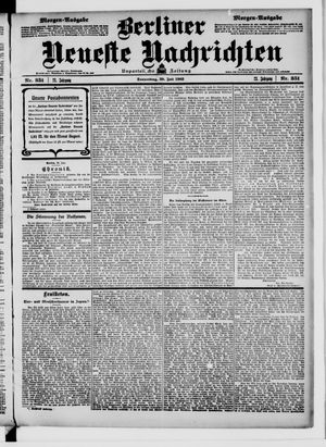 Berliner Neueste Nachrichten vom 30.07.1903