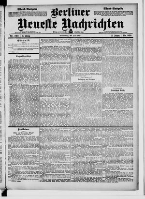 Berliner Neueste Nachrichten on Jul 30, 1903